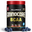 LLMAX NUtrition AMINOCORE BCAA - 8G BCAAS - 100% Cabang Murni Berrantai Amino Acids - Gluten Bebas - Raspberry Biru - 315 Gram