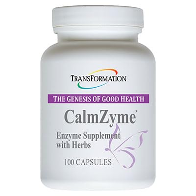 Transformation Genesis of Good Health Enzymes CalmZyme Suplement with Enzymes & Herbal Blend, Maximize Distation of Nutrients, Production of Energy & Aid in Ammune Dupport, 100 Capsules