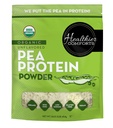 Healthier Comforts Unflashing Pea Protein Powder - Low Sodium (1 lb) (14; USA Grown and Processed 126; 100% Plant Based Protein Powder 126; Kosher, Gluten Free, Non-GMO, Keto Friendly (16oz)