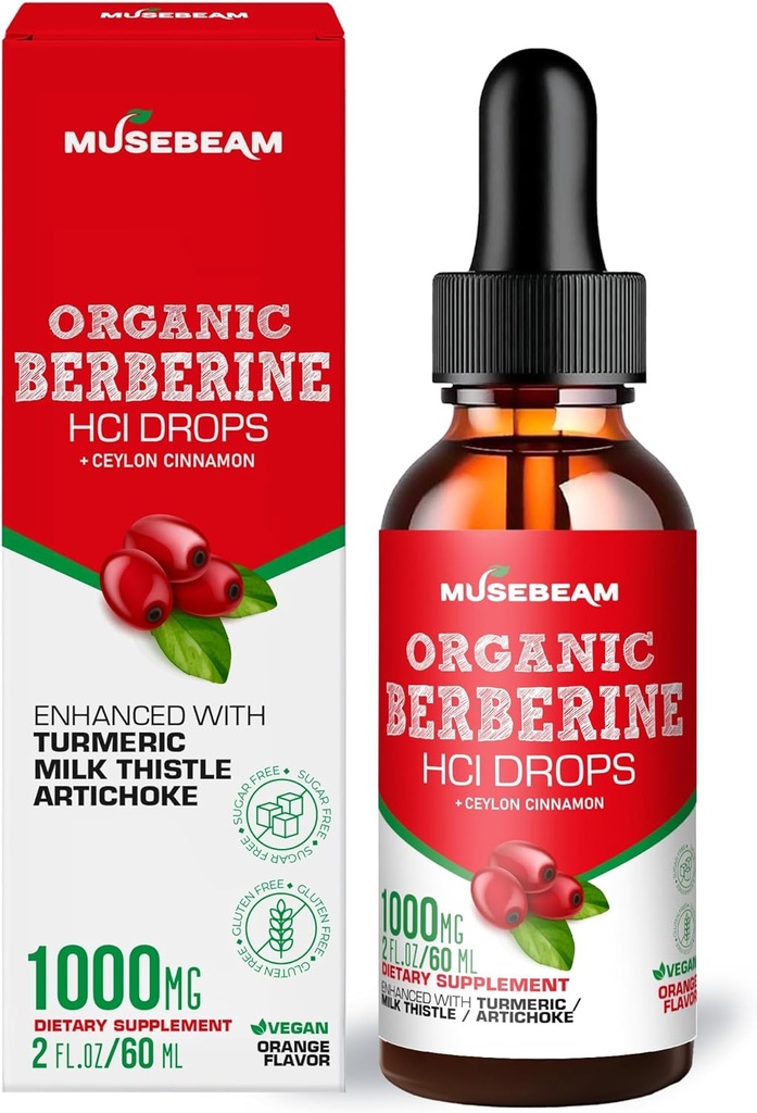 Artichoke susu Turmerik Organik HCI 1000mg Drops - dengan Ceylon Cinnamon Turmeric Milk Thistle Artichoke - Suplemen Bioavability Tinggi - Vegan Sugar Free Gluten Free 2fs. oz (60ml)