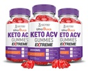 (3 Kemasan) Ultra Quick Keto ACV Gummies Ekstrim 2000MG Ultraquick Keto Keto Cipo Apple Cider Formulasi dengan Powder Beet Juice B12 Vegan Non GMO 180 Gummys