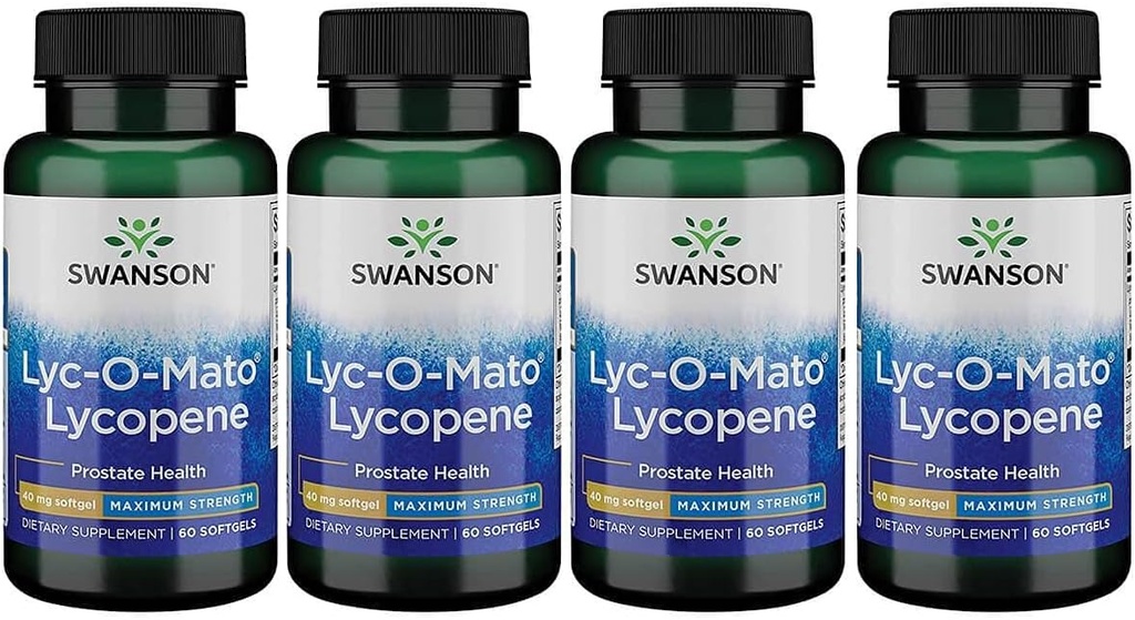 Swanson Super- Kekuatan LYC-O- Mako Lycopene 40 Juta 60 Sgels (4 Pack)