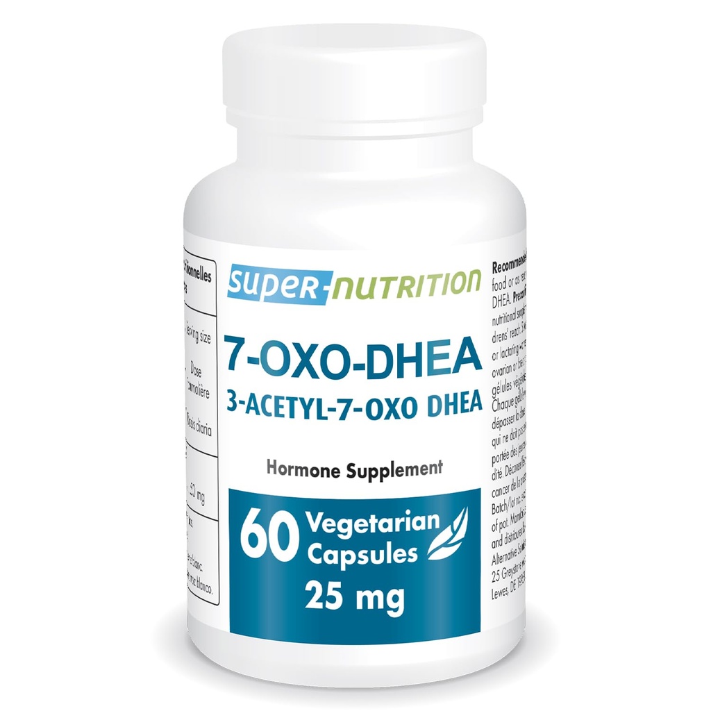 Supersmart 7- OXO DHEA 25mg - Advanced DHEA Metallite Suplement Hob124; Non- GMO & Glten Free - 60 Vegetarian Capsules