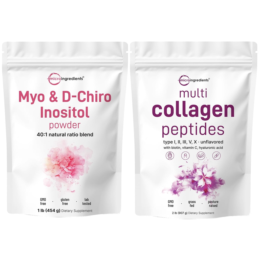 Micro Inositol Powder 2 Pack; 124; Graven Collagen Peptides 124; Inosiol Supplemen Perempuan