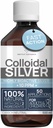 Colloidal Silver Liquid 8 fl oz 10 PPM - Air Perak Bioaktif - Dukungan Ammune Natural Nano Sol Suplemen Solusi - Quality Ionic Mineral - Organik Terstruktur Perak