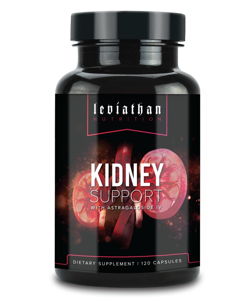Leviathan Super Kidney Cleanse & Urinary Detox Formula 124; Optimal Kidney Health & Galluck Formula 124; Full Restore & Detox - Manage Ginney Stones 124; 120 Caps