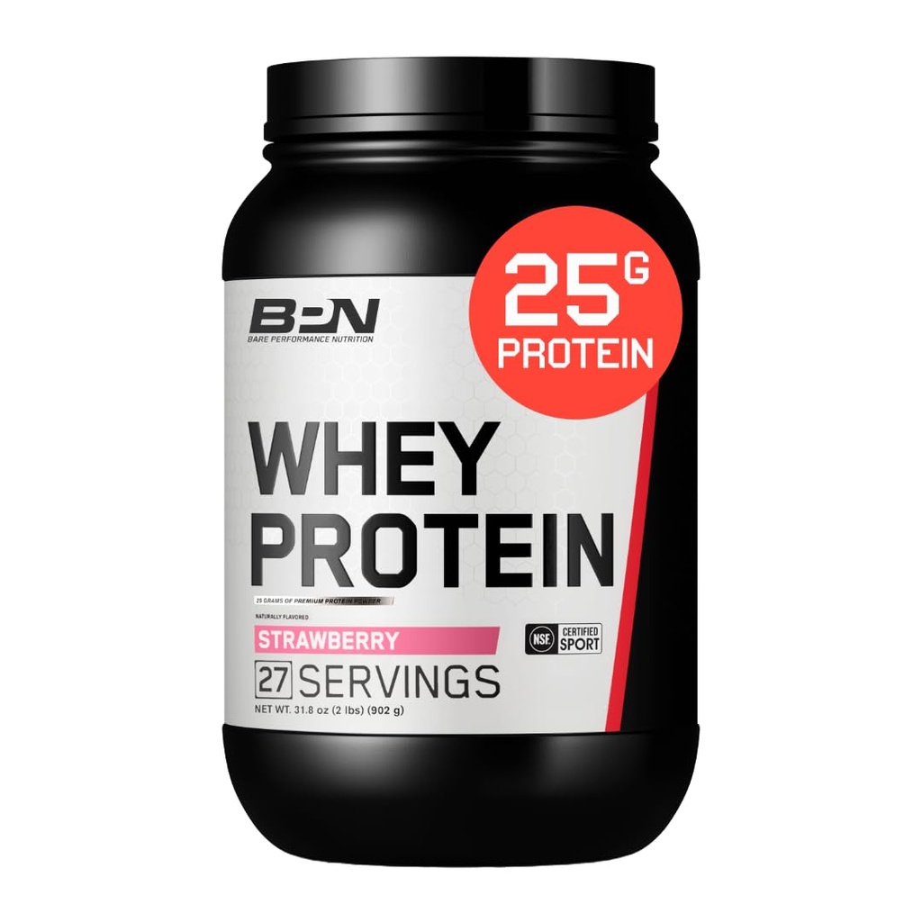 BAE PERFORMUCE NUTRITITION, BPN Whey Protein Powder, Wey Protein Konsentrat, Native Mivault Casein, Amazing Mixability, Strawberry