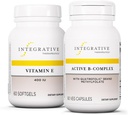 Therapeutics Integrative Bundle with Active B-Complex, 60 Capsules & Vitamin E, 60 Softgels - Complex Aktif B-Active untuk Mendukung Energi Metabolisme * - Vitamin E untuk Mendukung Hati Kesehatan & Antioksidant Aktivitas *
