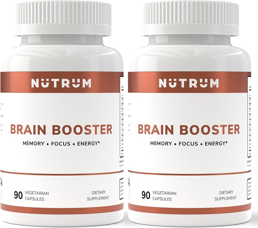 Tambahan Brain Booster - Suplemen Daya Otak Nootropic - Pil Otak untuk Fokus, Memori, Kejelasan, Energi & Lebih Baik Konsentrasi dengan Alpha- GPC, L- Theanine, Rhodiola, Ginseng, Guarana (Paket 2)
