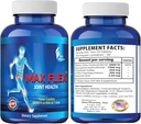 MAX FLEX UC II, Tambahan Collagen untuk Kesehatan Gabungan - Tambahan Dukungan Bersama Lanjutan dengan Glucosamin, Chondroitin, Relief Inflammatory Gabungan sebagai Turmeric - Gluten Free - 60 Tablet, 2 Tablet / Hari