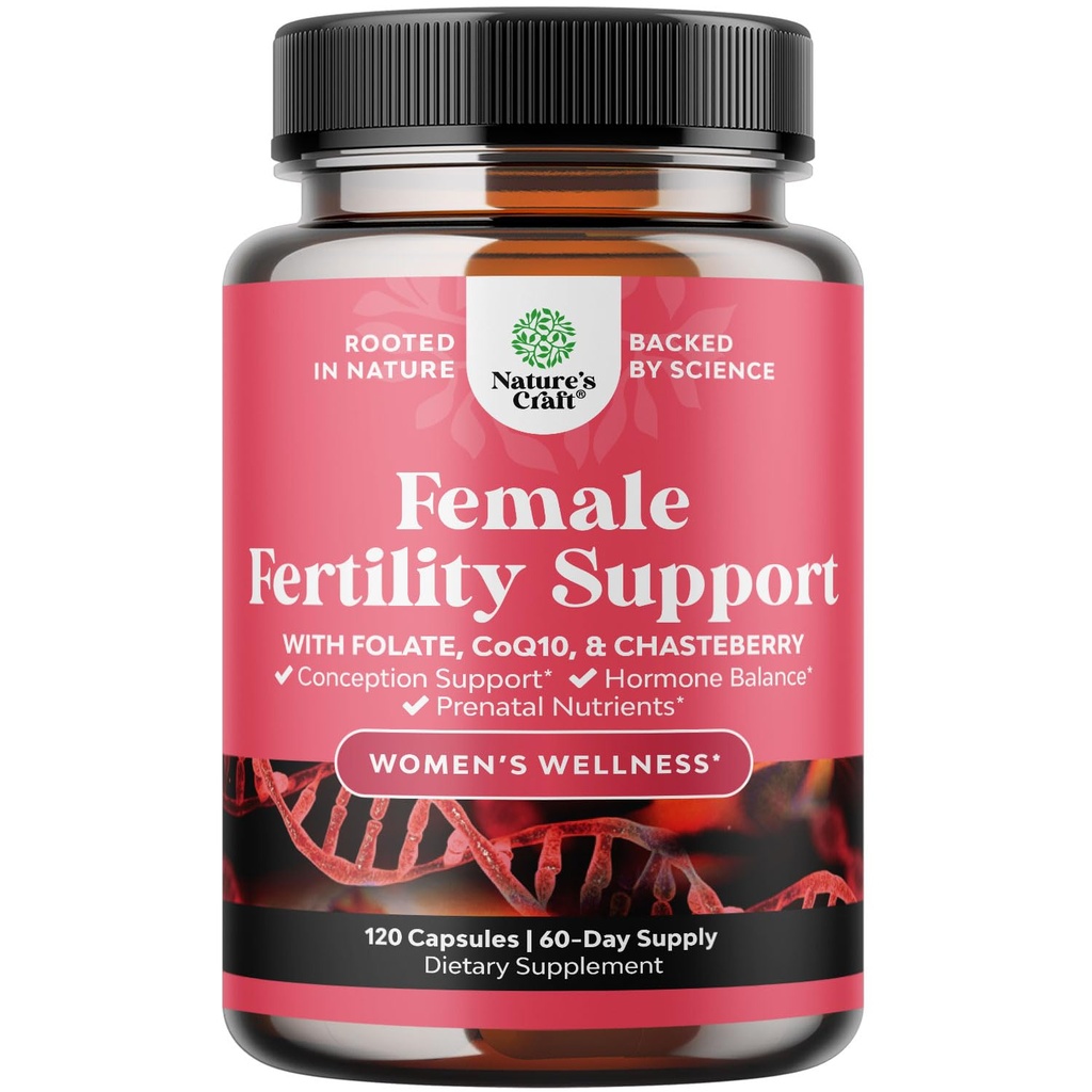 Suplemen Kesuburan Untuk Wanita dengan Multivitamin Prenatal - Dukungan Kesuburan Perempuan dengan Kosilitas Prenatal Inositol Memadal Chasteberry dan Fertilitas KoQ10 Kembung Bagi Perempuan Untuk Konsep Lebih Cepat Processly