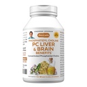 ANDREW LESSMAN PC Liver and Brain Benefts 60 Softgels - Pfoshatidyl Chooline, Paling Penting Gedung Blok untuk Hati dan Struktur Otak, Fungsi. Tidak ada Addonist. Mudah untuk Swallow Softgels