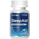 HealtA2Z Sleep Aid, Diphenhydramine Softgels, 50mg, Supports Deeper, Restful Sleeping, Non Habit-Forming (100 Counts)