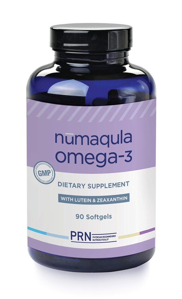 PRN NAVIA Omega 3 Suplemen - 90 Softgels, 30- Day Supply - Resterfied Omega 3 Triglyceride Form dengan 1400mg DHA, 400mg EPA, Lutein & Symxanthin untuk Dukungan Maclar & Retinal