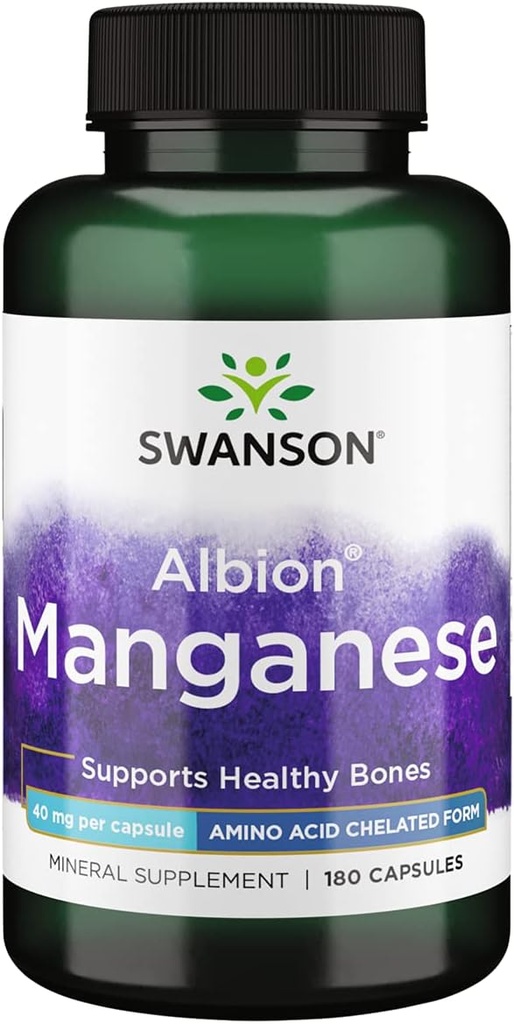 Albion Chlated Manganese 40 mg 180 Caps