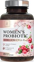 Progres for Women Digetical Health Support - 90 Million CFU Women 's Probiotic, 16 Strains, Cranberry, Probiotic Vaginal dengan Pregren, PH, Imune, Urminary, & Feminine Health Support, 120 Capsules