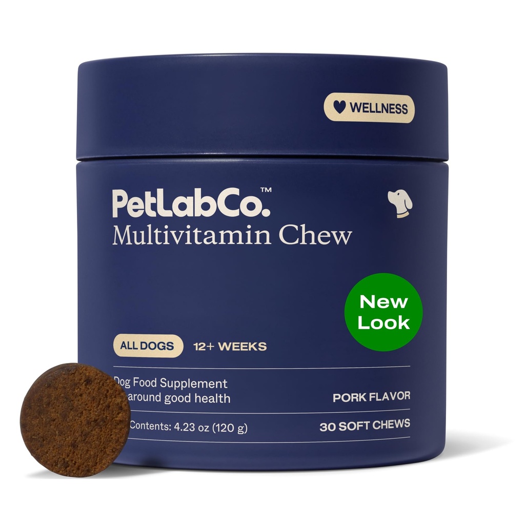 PetLab Co. 22 dalam 1 Dog Multivitamin - Dukung Respon Ammune Dog, Skin, Coat, Joints & Overall Health - Vitamin A, E, D, B12, Mineral, Antioksidants