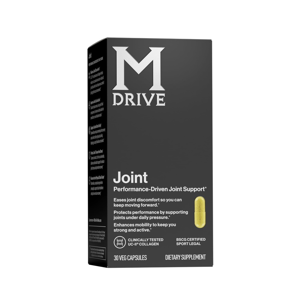 Mdrive Dukungan Bersama Tambahan untuk Pria - Support Fungsi Gabungan Sehat, Fleksibilitas, Comfort & Mobility - Fitur UC-II Collagen, Turmeric Curcumin & Sodium Hayalon dari Acid Hyaluronic, 30ct