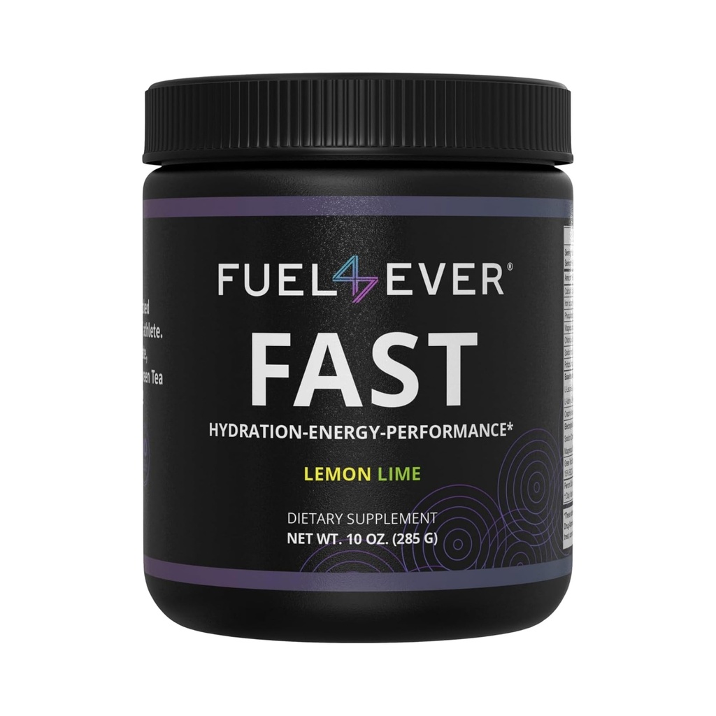 Bahan bakar 4 Fast Fasting Electrolyte Powder 124. dengan Creatine, Esmino Acids & Green Tea Extract 124; No Sugar, No Articial Sweeteners atau Ingreations 124; Lemon Lime Flavor 30 Services
