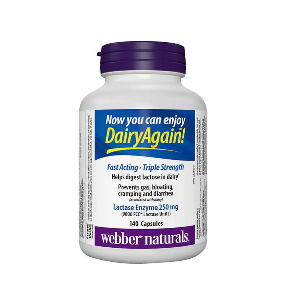Webber Lactase Enzyme Ekstra Kekuatan 140 Capsules