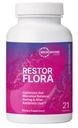 Microbiome Labs RestorFlora - Proype & Women 's for Digetical Health & Gut Reset - Spore Based Saccharomyces Boulardii Progories untuk membantu memulihkan saldo Microbia (21 Capsules)