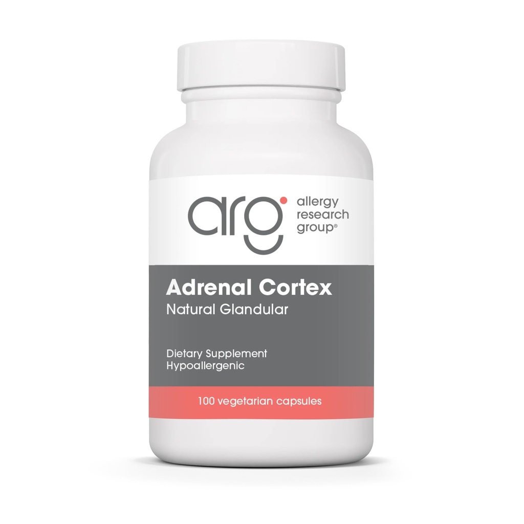 Dukungan Korteks Penelitian Alergy Group Adrenal - Tambahan Adrenal Glandular, Fungsi Immune, Ekstrak Adrenal 100mg, Bovine - 100 Cacah