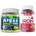 Vegan Omega 3 Gummies 1000mg + Iron Suplemen 12.5mg
