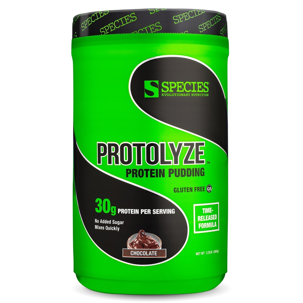 Species Nutitize Protein Pudding, 30 grams dari bubuk Protein Otot, Calorie & Carb, Zero Sugar, Chocolate