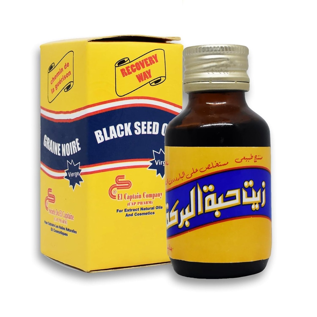 El Captain Virgin Black Seed Oil Nigella Sativa 250ml (Ukuran Terbesar)