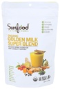 Sunfood Golden Milk Super Blend - Superfood Golden Milk, Turmeric Powder, Superfood with Turmeric and Ginger, Black Pepper, Cinnamon & Cardamum, Turmeric Latte Powder, Vegan, USDA Organik - 6 oz