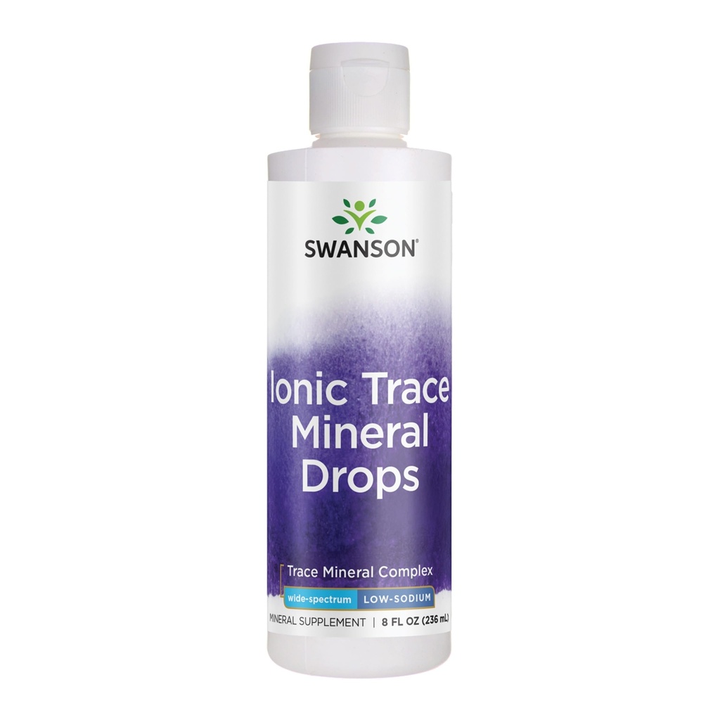 Swanson Comcentrace Trace Mineral Drops 8oz-Complex Mineral Complex for Energy, Hidration, & Electrolite Keseimbangan atas 72 High Absorpsi Ionic Minesium Seperti Magnesium, Kalium (2 Pack)