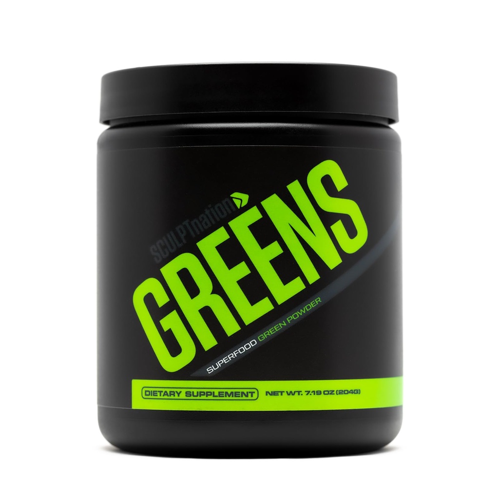 Sculpt Nation by V Shred Greens - Premium Greens Powder & Superfood Blend with Collagen to Dukung Skin, Divalry, and Energy - 30- Day Suppply