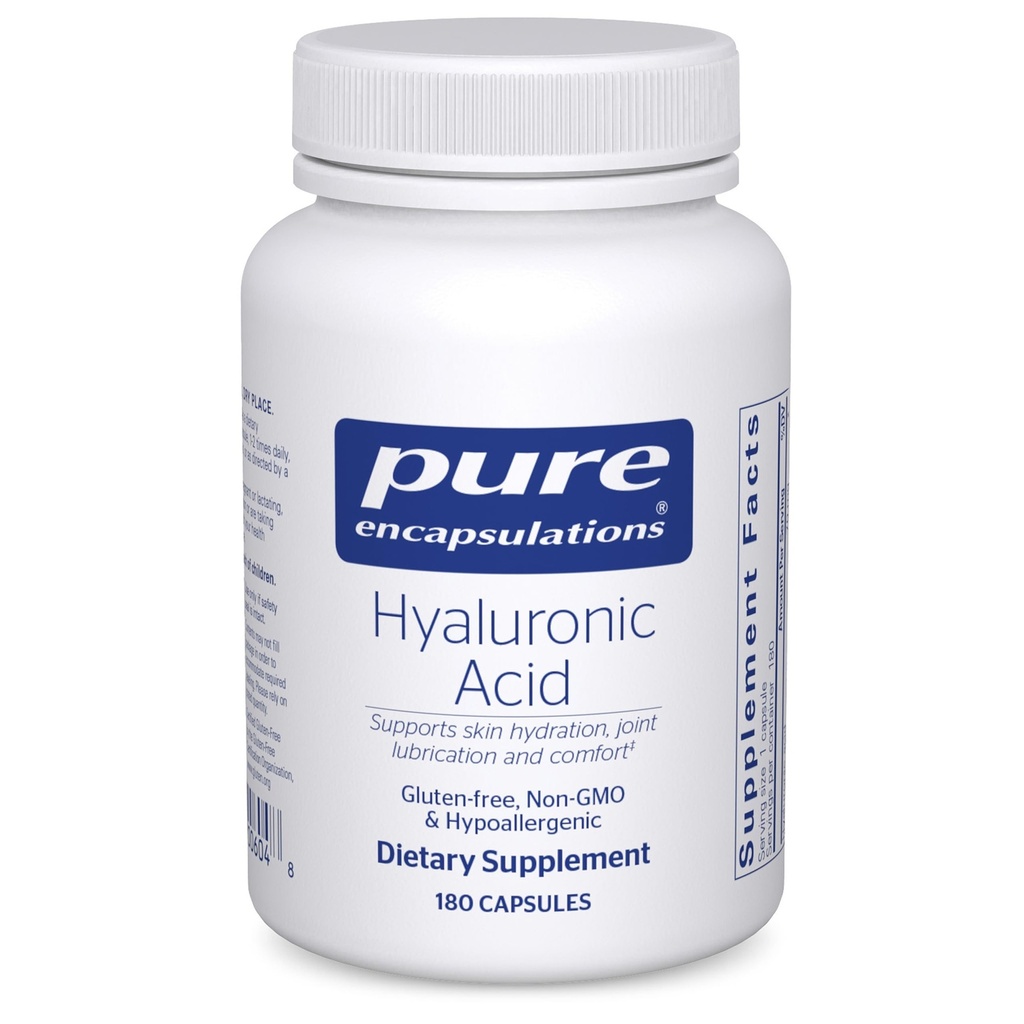 Encapsulasi Hyaluronic Acid - untuk Hidration Skin, Lubrikasi Gabungan & Gabungan Kesehatan * - Absorpsi Efektif - Gluten Bebas - Vegan & Non- GMO - 180 Capsules
