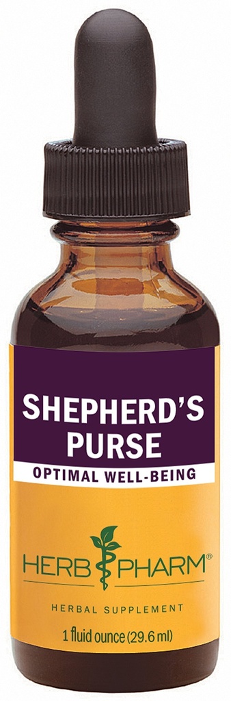 Herb Pharm Certified Organic Shepherd 's Purse Liquid Extract, 1 Oz
