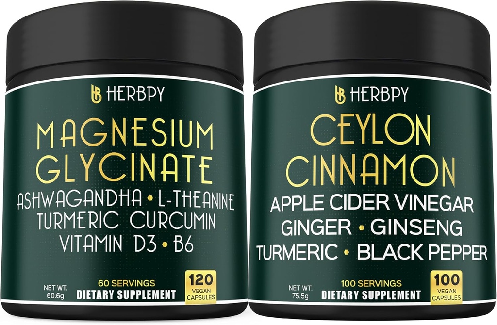 Bundle 6in1 Magnesium Glycinate Suplemen & 6in1 Premium Ceylon Cinnamon Suplemen
