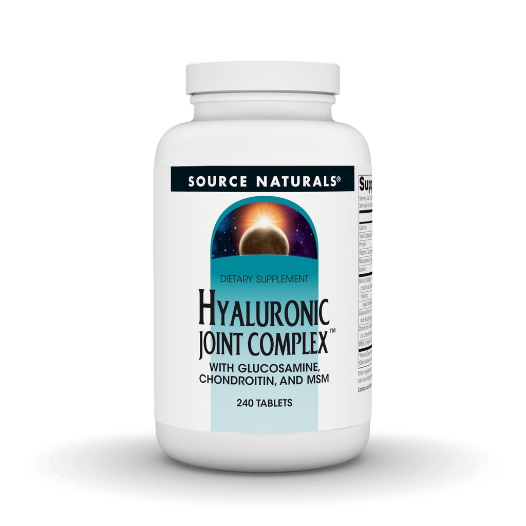 Sumber Hyaluronic Complex Bersama dengan Glucosamin, Chondroitin & MSM Ekstra Kekuatan - 240 Tablet