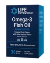 Ekstensi Hidup Omega- 3 Ikan Oil Gummy Bites, EPA DHA asam lemak, Dukungan EPA DHA tingginya dalam bentuk murah yang lezat, Non-GMO, Gluten Bebas, 36 Gummy Bites