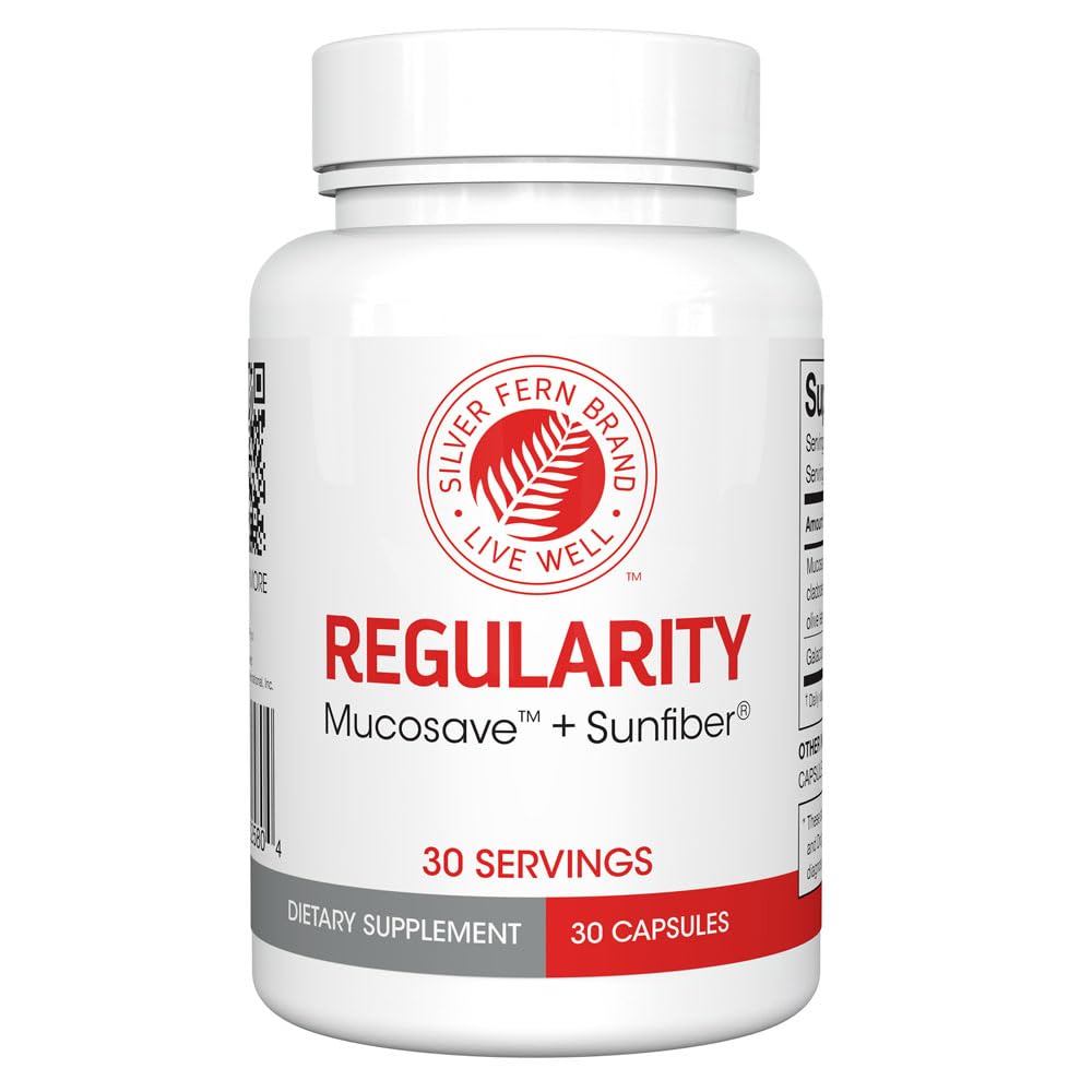 Suplemen Digetility Fern Perak Kapsul-Kasule - 1 Botol = 30 Capsules = 30 Hari Supply - Mucosave FG (Prickly Pear Polysacchardes & Olive Leaf Polyphenol) & SunFiber