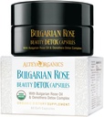Alteya Organics Rose Beauty Detox Capsules - USDA Sertifikasi Organik dengan Bulgaria Rose Oil dan Oenother Detox Kompleks - 30 Servis