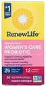 Renew Life Probiotic Capsules, Mendukung keseimbangan PH untuk Perempuan, Vaginal, Digetical dan Kesehatan Imune, L. Rhamnosus GG, Dairy, Soy dan Gluten- Free, 25 Milyar CFU - 60 Ct