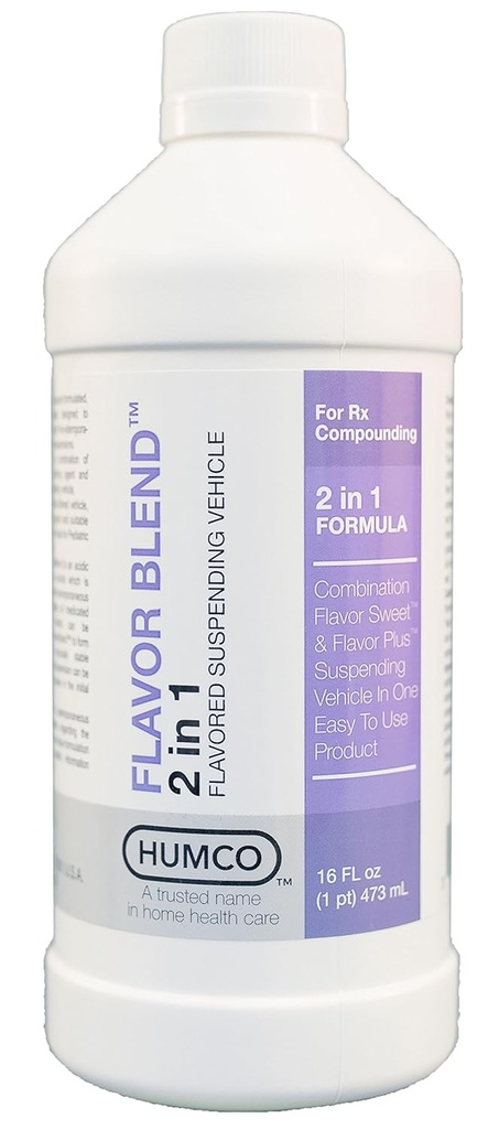 Humco Flavor Blend, 16 oz. Flavored Suspending Vehicle for Compounding. Pangkalan Komponen Farmasi Popular. Agen Mixing.