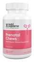 Nutri Supreme Prenatal Vitamin, Prenatal Chewable Vitamin for Women with 800 MCG of Folate, Complete Pregnancy Multivitamin with Iron, Kosher, Cherry Flavor, 90 Count