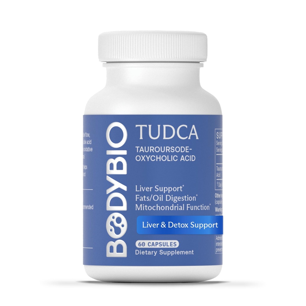 BodyBio TudCA - Pure Taursodeoxycholic Acilement - Dukung Bile Flow, Fat Metabolisme & Liver Detox