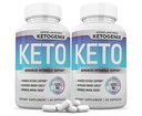 (2 Paket) Ketogenix Keto Pil 1275MG Baru & Improved Formula Berisi Apel Cider Extra Virgin Powder Minyak Daun Teh Hijau 120 Capsules