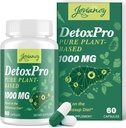 2000 MG Plant -Based Detox Cleanse - Natural Toxin Flush for Liver, Gut & Colon - Antioxidant & Digetical Dux - Fast-Acting Detox Complex for Women & Men - 60 Capsules