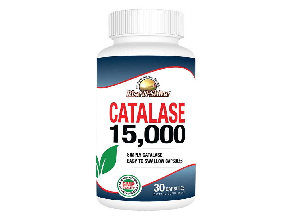Rise- N- Shine Catalase Supplement 15,000 - Powerful Antioksidant Enzyme for Hair Health Suplemen rambut untuk Pendukung Rambut Kuat - 30 Kapsul