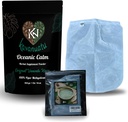 Kava Powder dan Strainer Bundle 124; Premium Vanuatu Kava Root Powder (16oz) untuk Caltice & Relaxation dengan 100 Micron Fine Mesh Strainer Bag untuk persiapan Smooth Kava