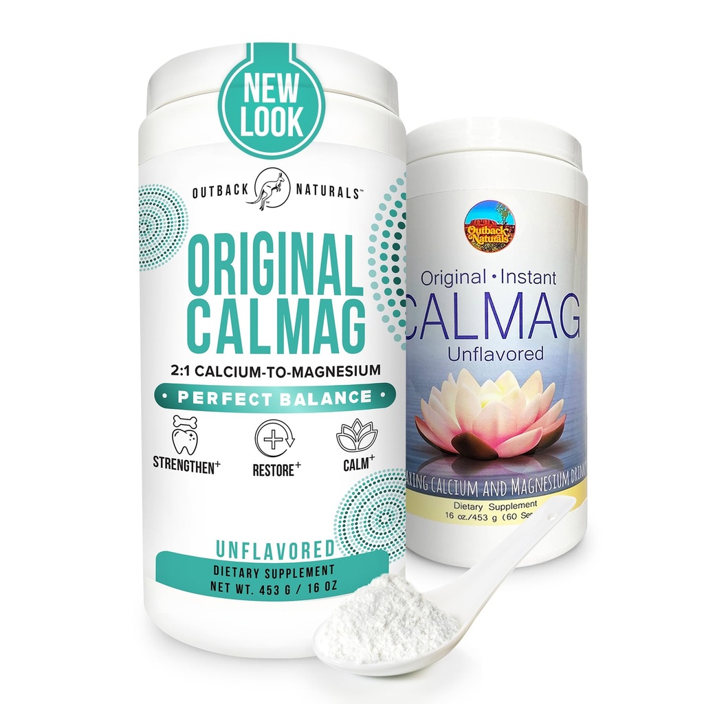 Absorpsi Tinggi 2: 1 CalMag Calcium Magnesium Citrate Suplement, Kalsium Gluconate Quoder, Supports Stress Relief, Sleep & Bone Strength Mineral Drink, Unflashored 16,5 oz (Paket 1)