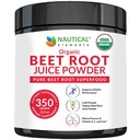 Popper Beet Organik - 20: 1 Konsentration Beet Powder Organik - Sirkulasi Dukungan - Rich in Nitric Oxide - Cold- Menekan 100 Hamba Beet Root Pounder Supplimen- 12.3oz