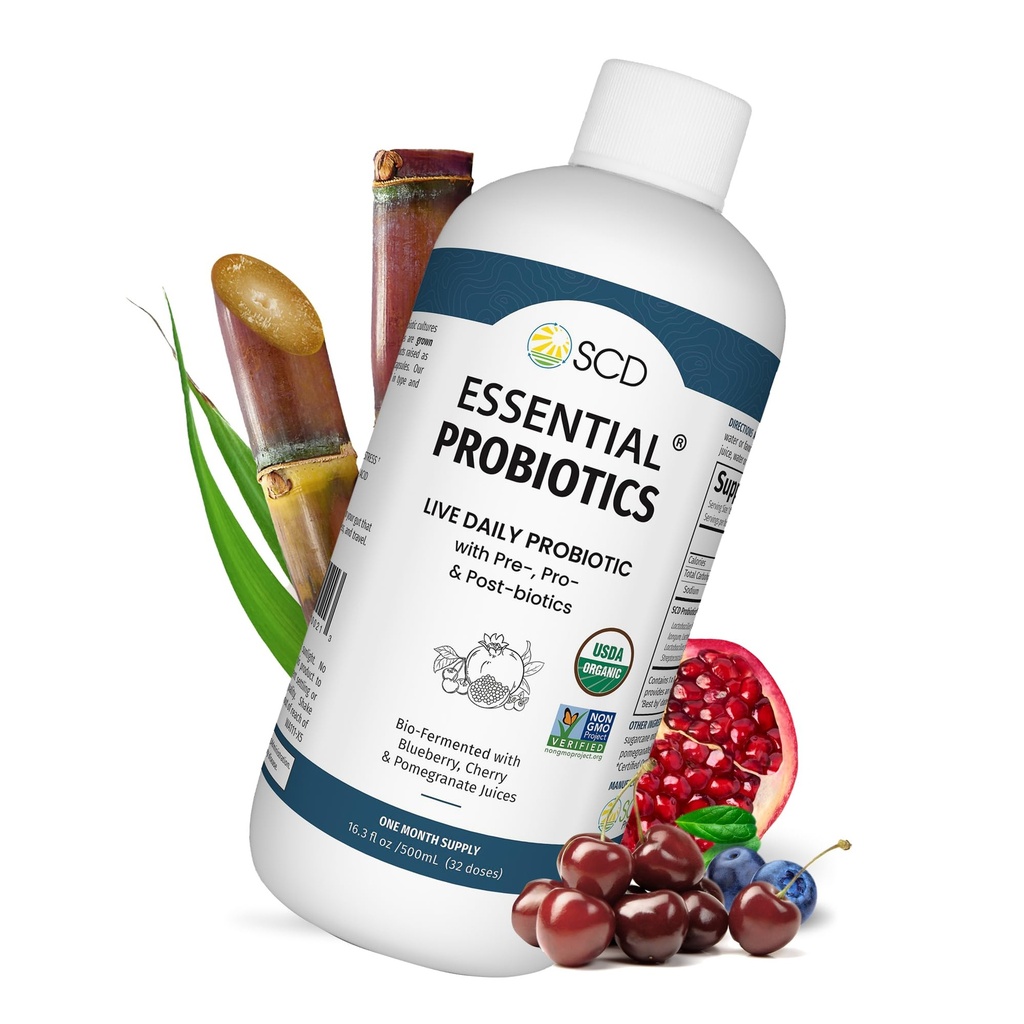 Probilisasi SCD Escalypse untuk Perempuan, Pria, Anak-anak, dan Toddlers, Probiotic Langsung untuk Gangguan dan Imunitas, Suplemen Cairan Kesehatan Gut dengan 11 Strains - 16.3 flflo oz oleh SCD Progration